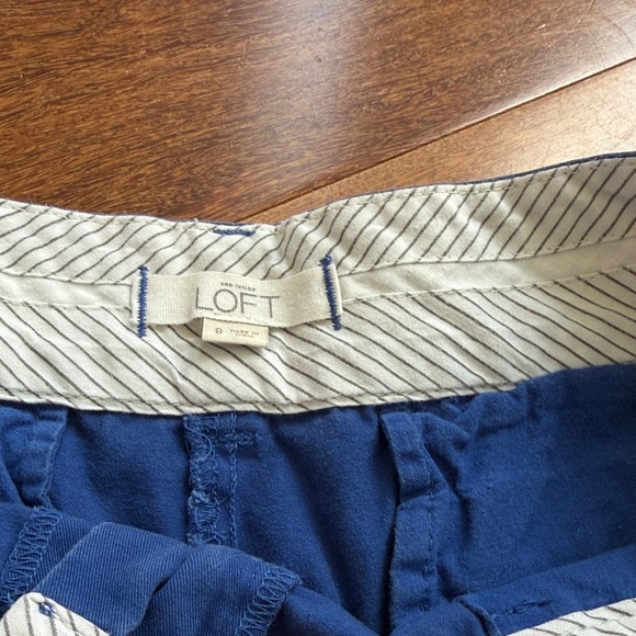 Two Pairs of Women's Shorts in Blue and Jean Shorts. Loft Size 8 - Picture 8 of 8